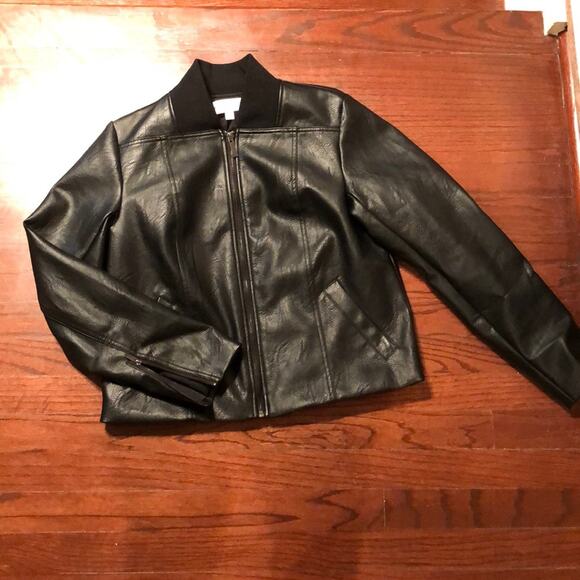 Prologue Faux Leather Black Jacket - Picture 4 of 4